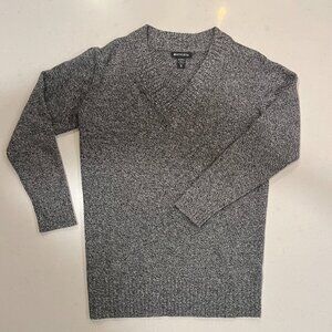 Athleta Women's XS Vital Tunic/Black & White Tweed Oversized Sweater.